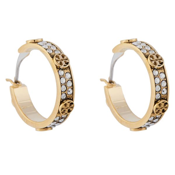 Tory Burch Uhani Tory Burch Small Miller Stud Hoop 153688 Zlata