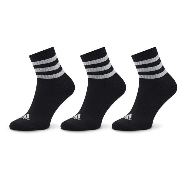 adidas Unisex nizke nogavice adidas 3-Stripes Cushioned Sportswear Mid-Cut Socks 3 Pairs IC1317 Črna