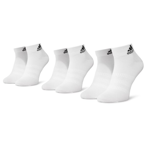 adidas Unisex nizke nogavice adidas ANKLE SOCKS - 3 PAIRS DZ9435 Bela