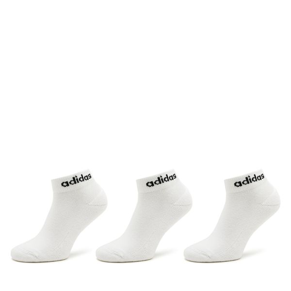 adidas Unisex nizke nogavice adidas Linear Ankle Socks Cushioned Socks 3 Pairs HT3457 Bela