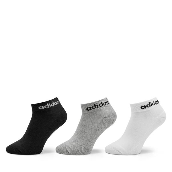 adidas Unisex nizke nogavice adidas Linear Ankle Socks Cushioned Socks 3 Pairs IC1304 Siva