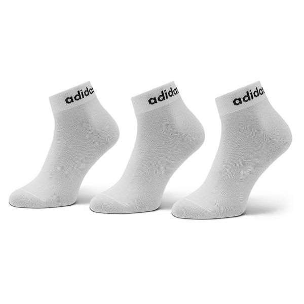 adidas Unisex nizke nogavice adidas Think Linear Ankle Socks 3 Pairs HT3451 Bela