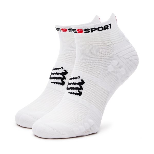 Compressport Unisex nizke nogavice Compressport Pro Racing Socks V4.0 Run Low XU00047B Bela