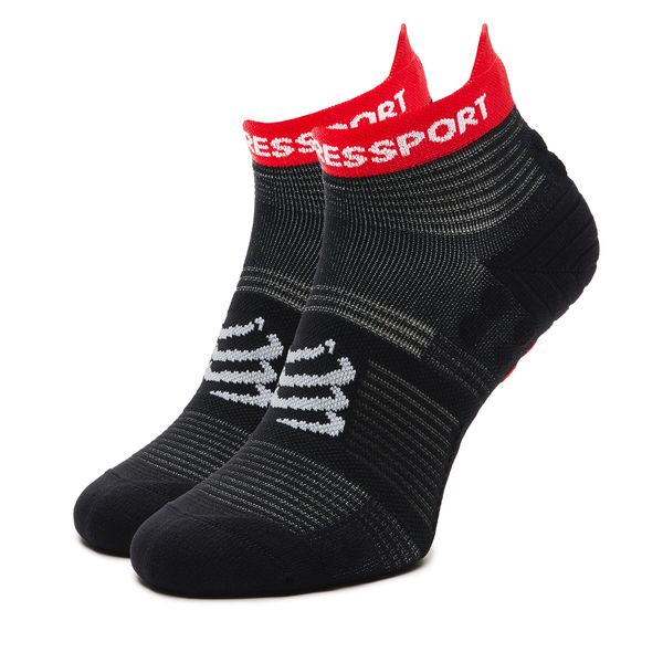 Compressport Unisex nizke nogavice Compressport Pro Racing Socks V4.0 Run Low XU00047B Črna