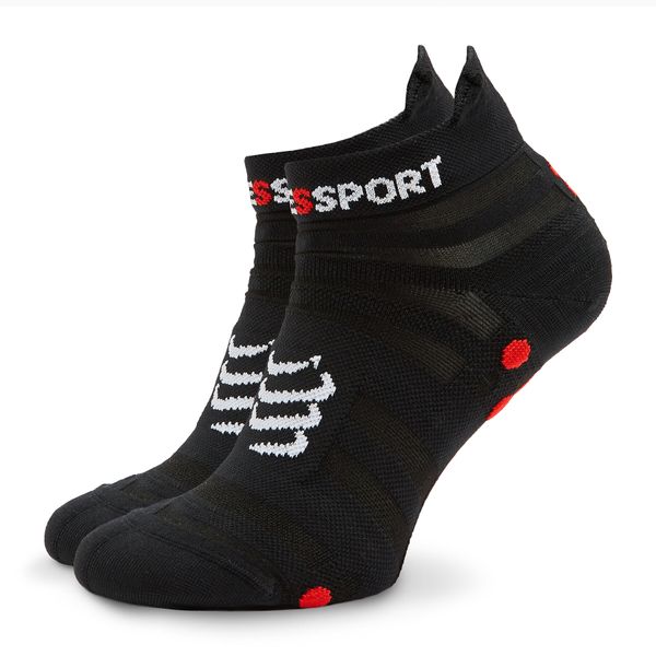 Compressport Unisex nizke nogavice Compressport Pro Racing Socks v4.0 Ultralight Run Low XU00051B Črna