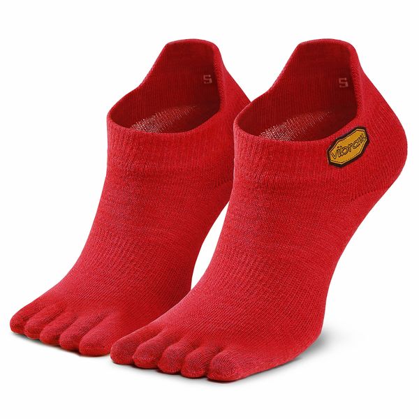 Vibram Fivefingers Unisex nizke nogavice Vibram Fivefingers Athletic No Show S18N04 Rdeča