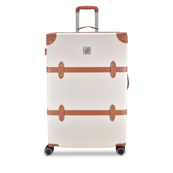 Semi Line Velik kovček Semi Line T5670-4 Bela