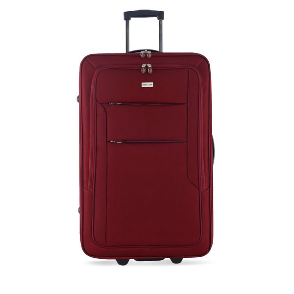 Semi Line Velik kovček Semi Line T5678-3 Bordo rdeča