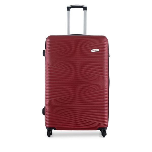 Semi Line Velik kovček Semi Line T5745-3 Bordo rdeča