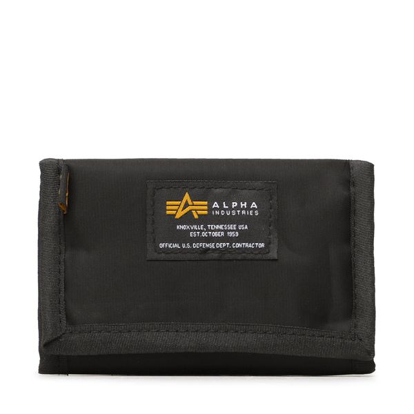 Alpha Industries Velika moška denarnica Alpha Industries Crew Wallet 196928 Črna