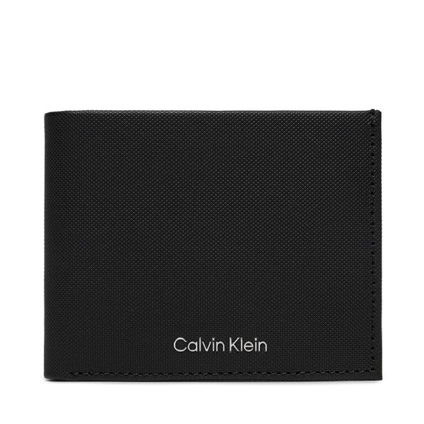 Calvin Klein Velika moška denarnica Calvin Klein Ck Must Bifold 6Cc W/Bill K50K511383 Ck Black Pique BEH