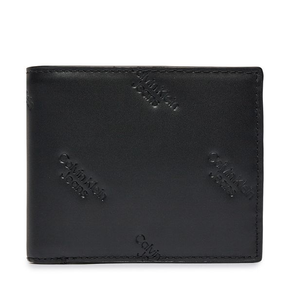 Calvin Klein Jeans Velika moška denarnica Calvin Klein Jeans LOGO PRINT BIFOLD W/ COIN K50K511818 Black 0GK