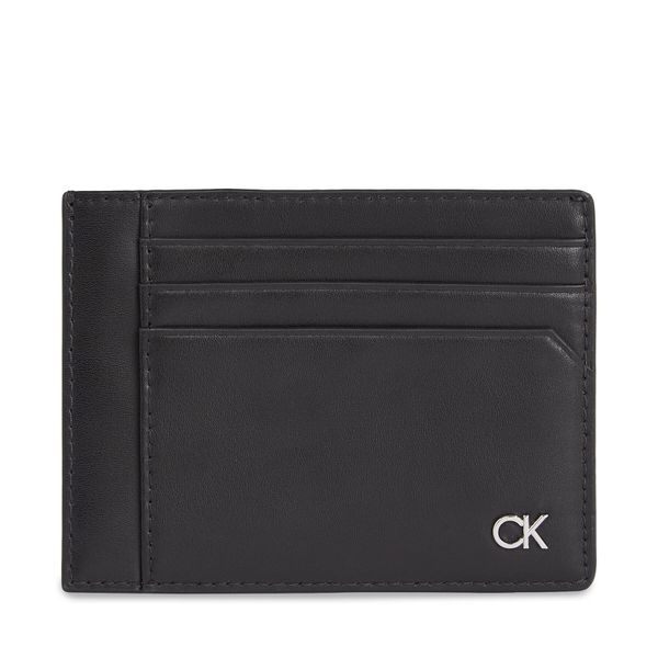 Calvin Klein Velika moška denarnica Calvin Klein Metal Ck K50K511686 Črna