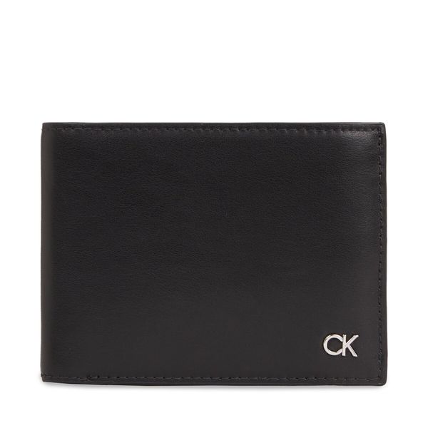 Calvin Klein Velika moška denarnica Calvin Klein Metal Ck K50K511689 Ck Black BEH