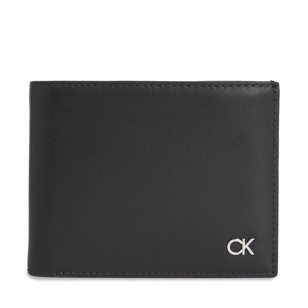 Calvin Klein Velika moška denarnica Calvin Klein Metal Ck K50K511692 Ck Black BEH