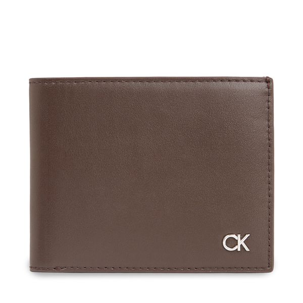 Calvin Klein Velika moška denarnica Calvin Klein Metal Ck K50K511692 Črna