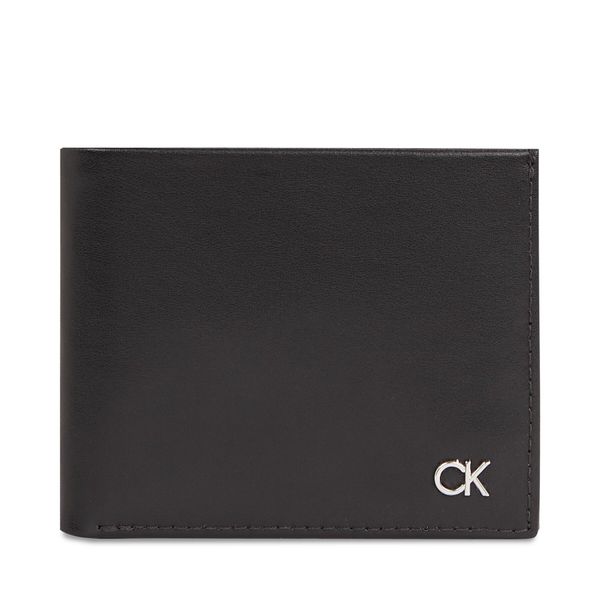 Calvin Klein Velika moška denarnica Calvin Klein Metal Ck K50K511693 Ck Black BEH