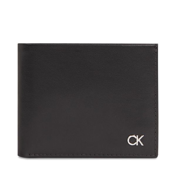 Calvin Klein Velika moška denarnica Calvin Klein Metal Ck K50K511693 Črna