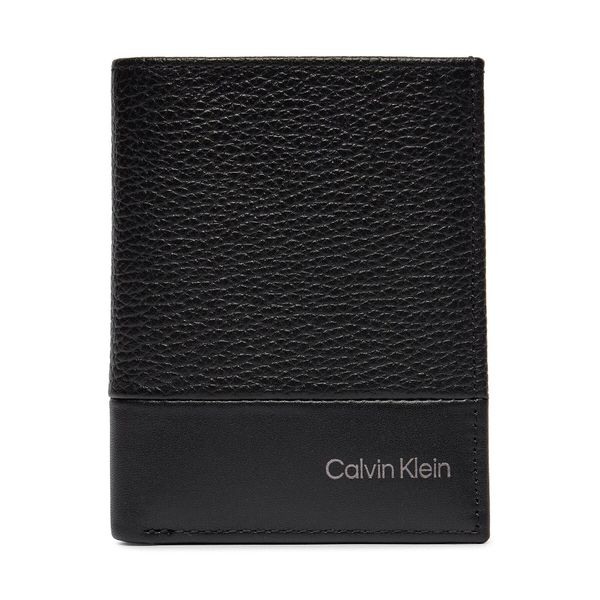 Calvin Klein Velika moška denarnica Calvin Klein Subtle Mix Bifold 6Cc W/Coin K50K511667 Črna