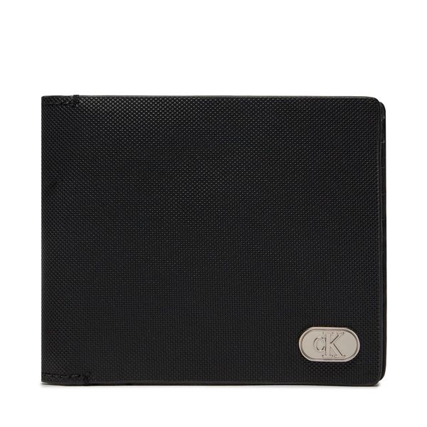 Calvin Klein Velika moška denarnica Calvin Klein Textured Bifold K50K511474 Črna