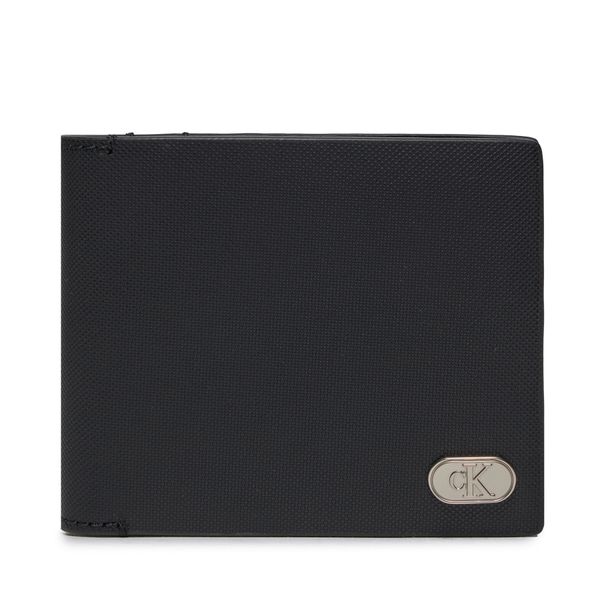 Calvin Klein Velika moška denarnica Calvin Klein Textured Bifold W/Coin K50K511475 Black BEH