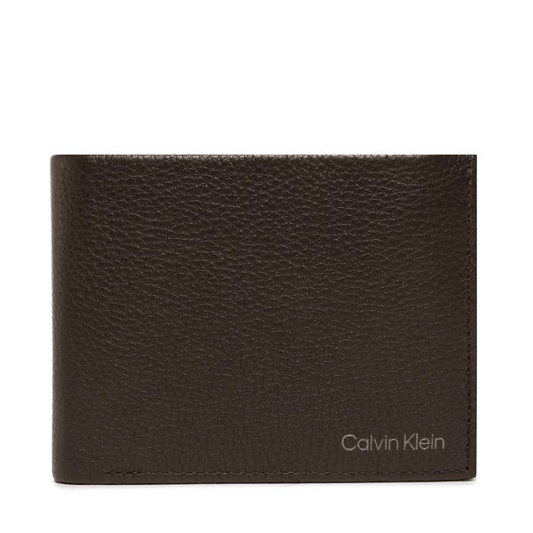 Calvin Klein Velika moška denarnica Calvin Klein Warmth Trifold 10Cc W/Coin L K50K507969 Rjava