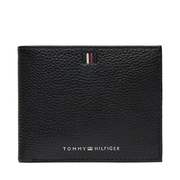 Tommy Hilfiger Velika moška denarnica Tommy Hilfiger Th Central Cc And Coin AM0AM11855 Black BDS