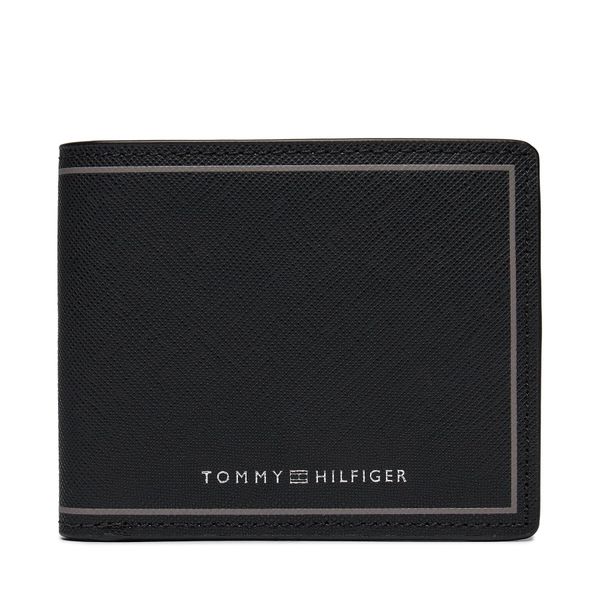 Tommy Hilfiger Velika moška denarnica Tommy Hilfiger Th Central Cc And Coin Black BDS