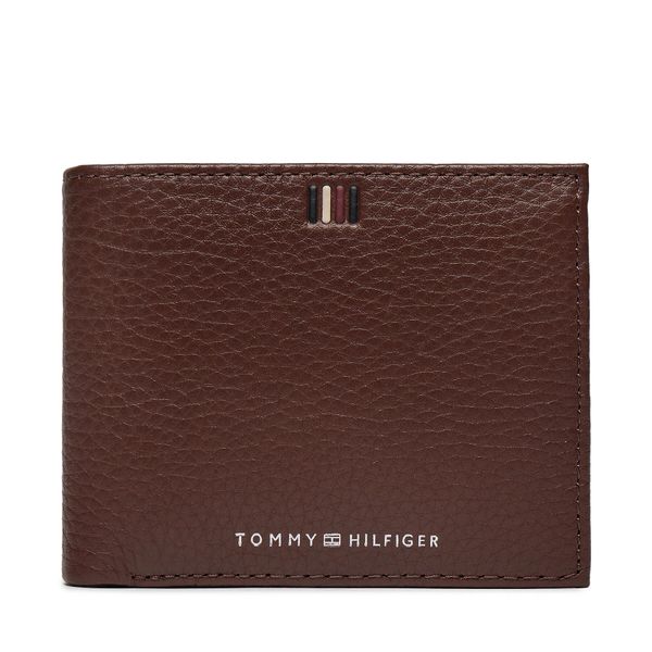 Tommy Hilfiger Velika moška denarnica Tommy Hilfiger Th Central Cc And Coin Dark Chestnut GT8
