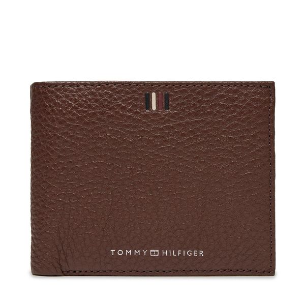 Tommy Hilfiger Velika moška denarnica Tommy Hilfiger Th Central Cc Flap And Coin AM0AM11856 Dark Chestnut GT8