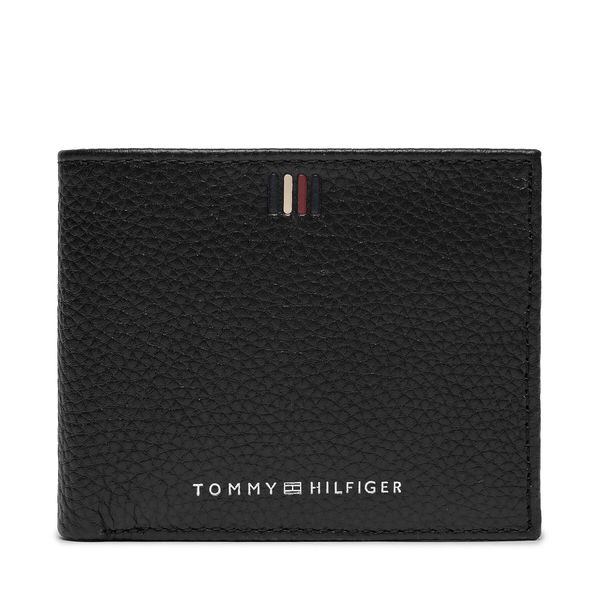 Tommy Hilfiger Velika moška denarnica Tommy Hilfiger Th Central Mini Cc Wallet AM0AM11854 Black BDS