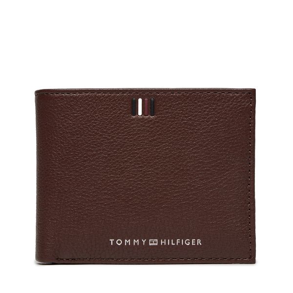 Tommy Hilfiger Velika moška denarnica Tommy Hilfiger Th Central Mini Cc Wallet AM0AM11854 Dark Chestnut GT8