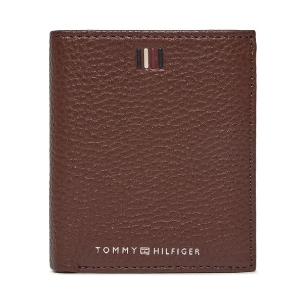 Tommy Hilfiger Velika moška denarnica Tommy Hilfiger Th Central Trifold AM0AM11851 Dark Chestnut GT8