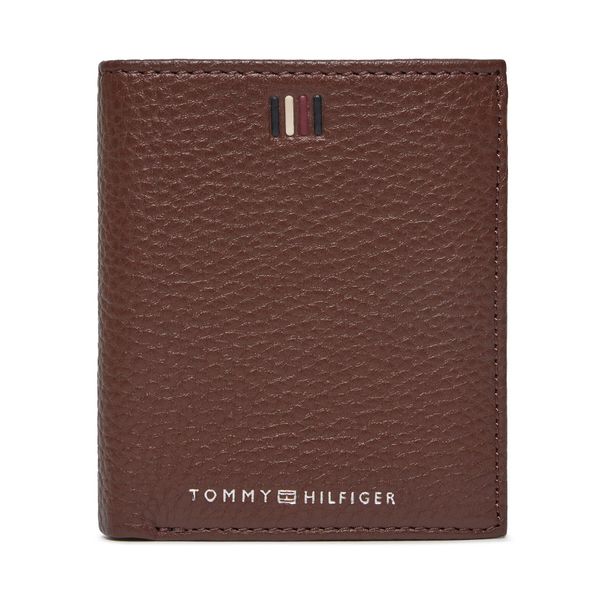 Tommy Hilfiger Velika moška denarnica Tommy Hilfiger Th Central Trifold AM0AM11851 Rjava