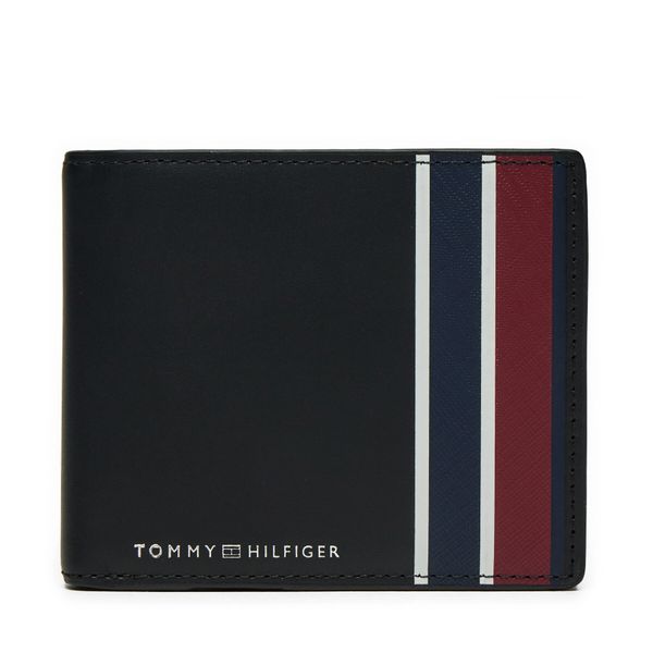 Tommy Hilfiger Velika moška denarnica Tommy Hilfiger Th Corp Cc Flap AM0AM12777 Črna