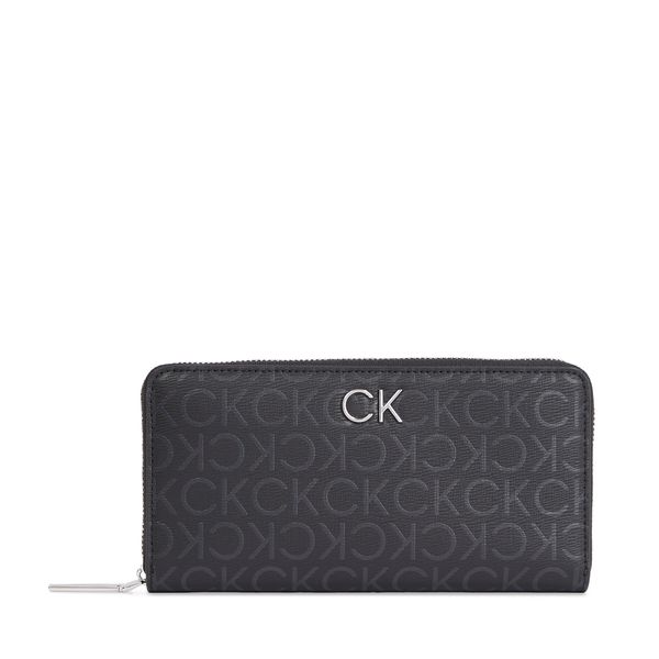 Calvin Klein Velika ženska denarnica Calvin Klein Ck Daily Lg Z/A Wallet_Epi Mono K60K611771 Black Epi Mono 0GJ
