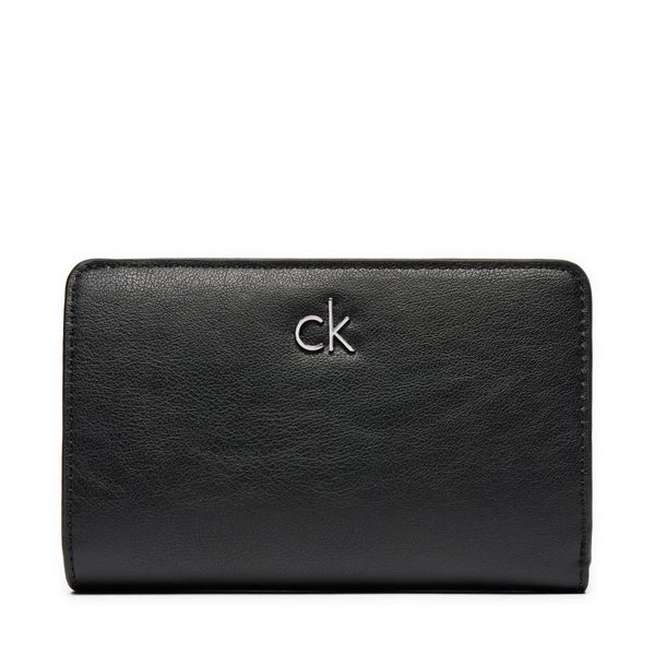 Calvin Klein Velika ženska denarnica Calvin Klein Ck Daily Medium Bifold_Pbl K60K613075 Črna