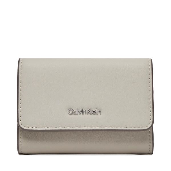 Calvin Klein Velika ženska denarnica Calvin Klein Ck Must Trifold Sm_Block K60K611435 Dk Ecru/ Stony Beige/ Medium Taupe PC4