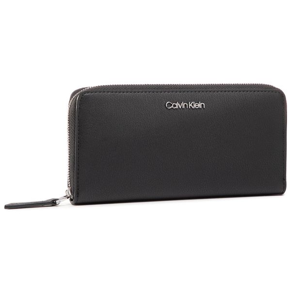 Calvin Klein Velika ženska denarnica Calvin Klein Ck Must Ziparound Lg K60K606698 Črna