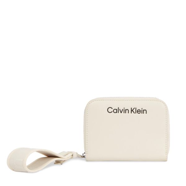 Calvin Klein Velika ženska denarnica Calvin Klein Gracie K60K611688 Dk Ecru PC4