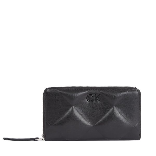 Calvin Klein Velika ženska denarnica Calvin Klein Quilt K60K611782 Ck Black BEH