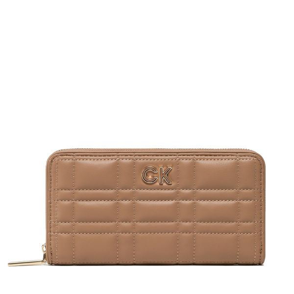 Calvin Klein Velika ženska denarnica Calvin Klein Re-Lock Quilt Z/A Wallet Lg K60K609912 RBC