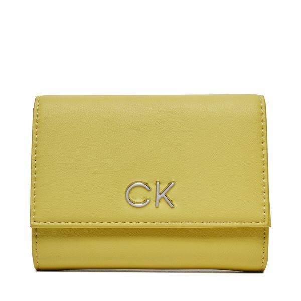 Calvin Klein Velika ženska denarnica Calvin Klein Re-Lock Trifold Md K60K608994 Rumena