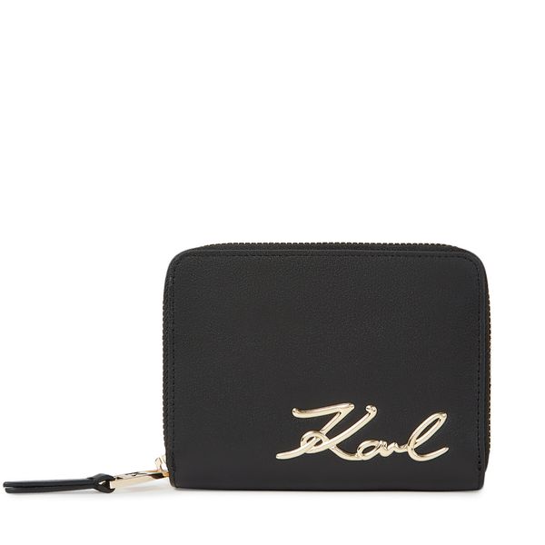 KARL LAGERFELD Velika ženska denarnica KARL LAGERFELD 240W3202 Black/Gold