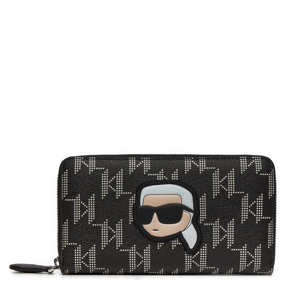 KARL LAGERFELD Velika ženska denarnica KARL LAGERFELD 245W3221 Črna