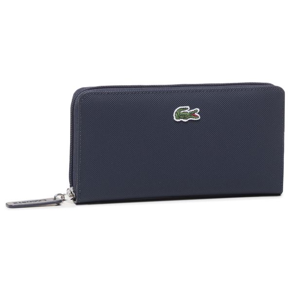 Lacoste Velika ženska denarnica Lacoste L Zip Wallet NF2900PO Mornarsko modra