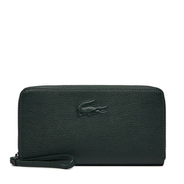 Lacoste Velika ženska denarnica Lacoste Large City Court leather Billfold NF4508IE Zelena