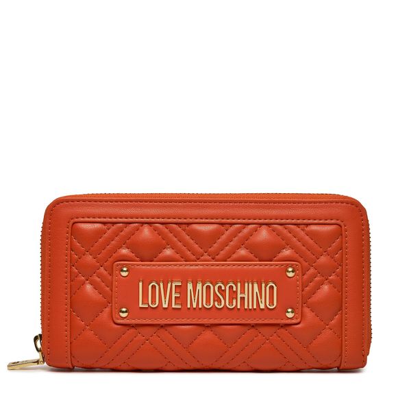 LOVE MOSCHINO Velika ženska denarnica LOVE MOSCHINO JC5600PP0ILA0459 Oranžna