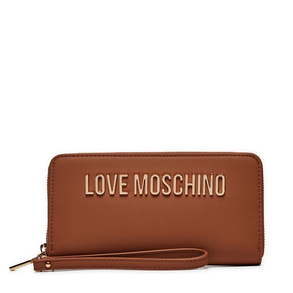 LOVE MOSCHINO Velika ženska denarnica LOVE MOSCHINO JC5620PP1LKD0208 Rjava