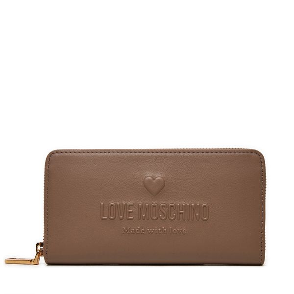 LOVE MOSCHINO Velika ženska denarnica LOVE MOSCHINO JC5629PP1LL1020A Rjava